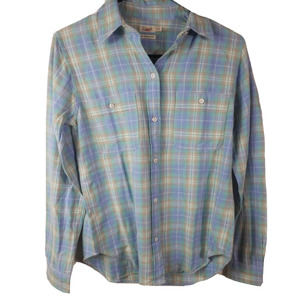 Faherty Womens- Long Sleeve- Button Front Chest Pockets  Size XS